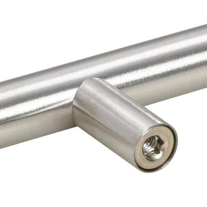 Möbelgriffe 10 Stk. Silbern 64 mm Edelstahl
