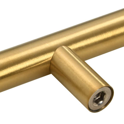 Möbelgriffe 10 Stk. Golden 64 mm Edelstahl