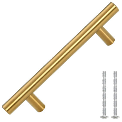 Möbelgriffe 10 Stk. Golden 96 mm Edelstahl