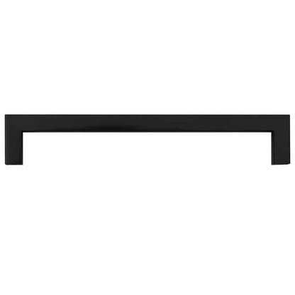 Möbelgriffe 5 Stk. Schwarz 192 mm Edelstahl