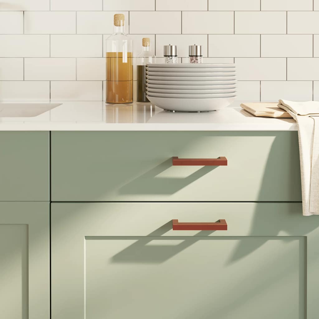 Möbelgriffe 10 Stk. Bronzen 96 mm Edelstahl