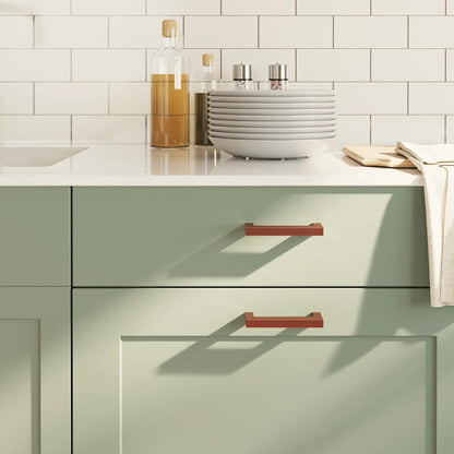 Möbelgriffe 10 Stk. Bronzen 96 mm Edelstahl