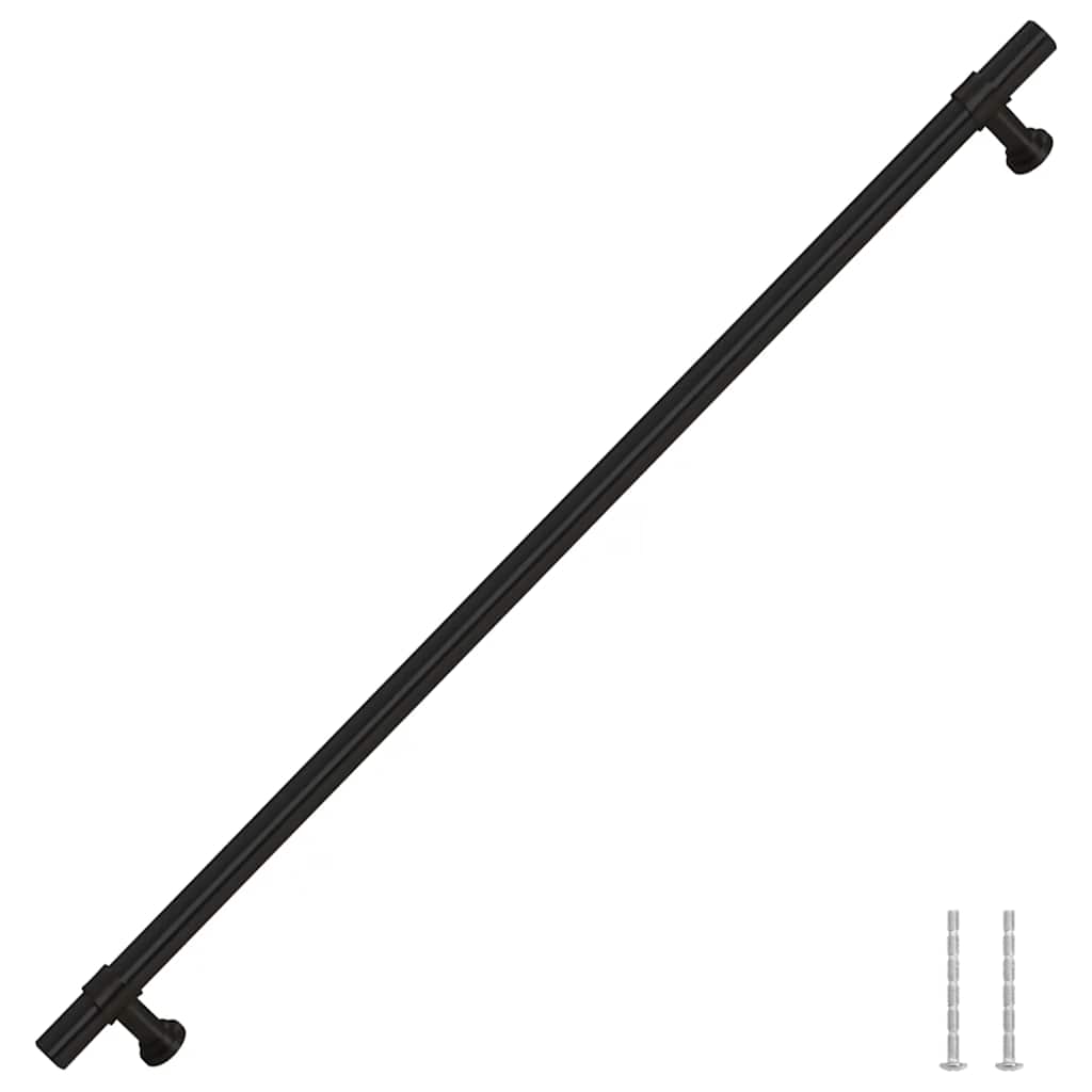 Möbelgriffe 5 Stk. Schwarz 320 mm Edelstahl