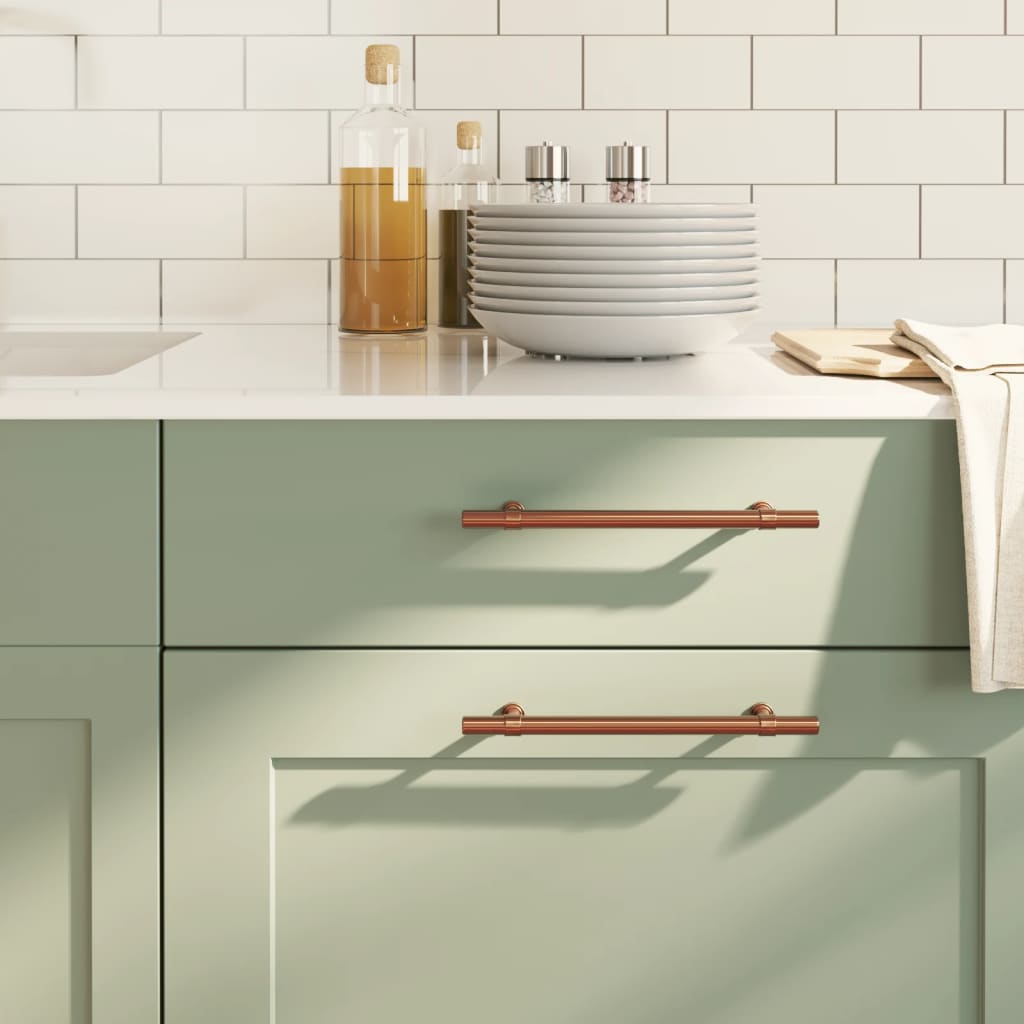 Möbelgriffe 10 Stk. Bronzen 160 mm Edelstahl