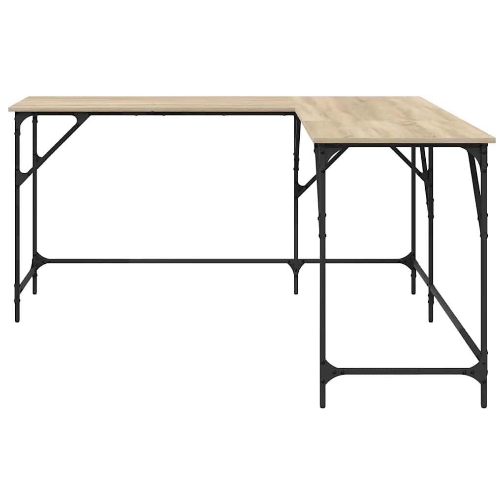 Schreibtisch Sonoma-Eiche 149x149x75 cm Holzwerkstoff