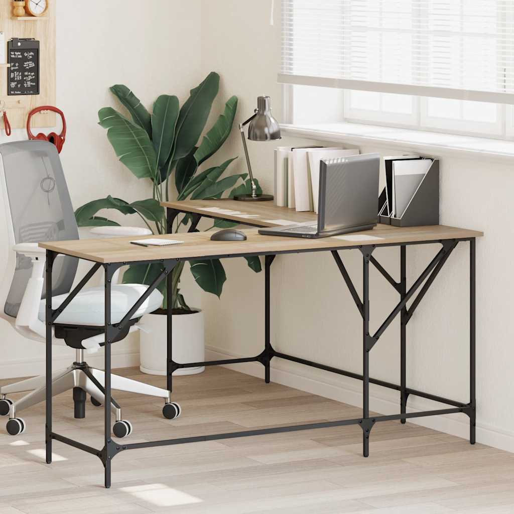 Schreibtisch Sonoma-Eiche 149x149x75 cm Holzwerkstoff