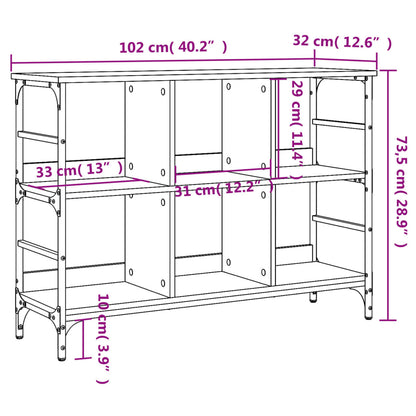 Sideboard Sonoma-Eiche 102 x 32 x 73,5 cm Holzwerkstoff