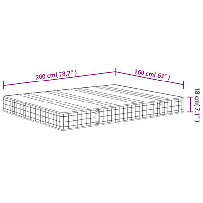 Matratze Bonnell-Federkern Mittel 160x200 cm