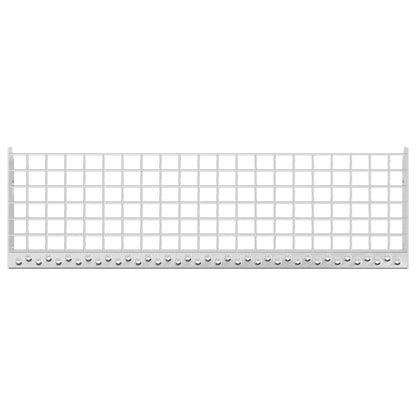 Gitterroststufe 80x24x7 cm Verzinkter Stahl