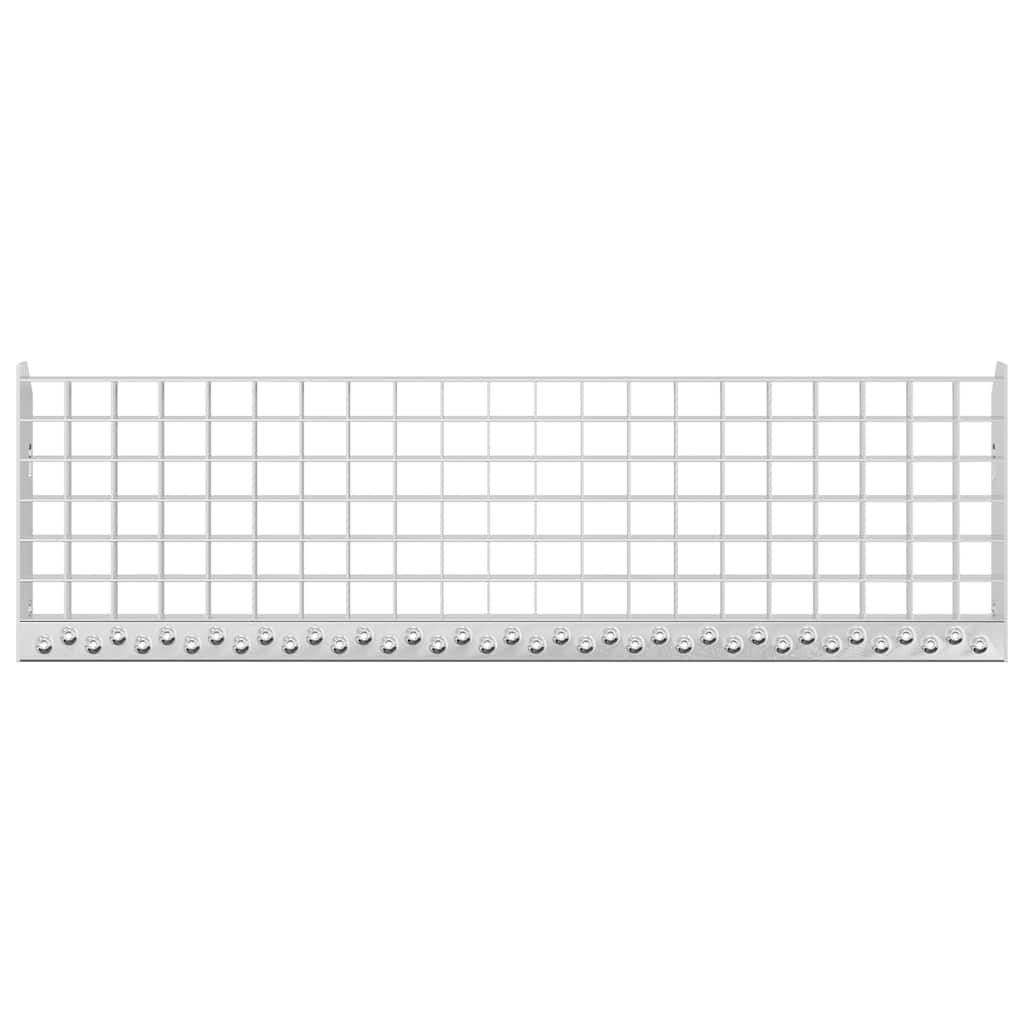 Gitterroststufe 80x24x7 cm Verzinkter Stahl