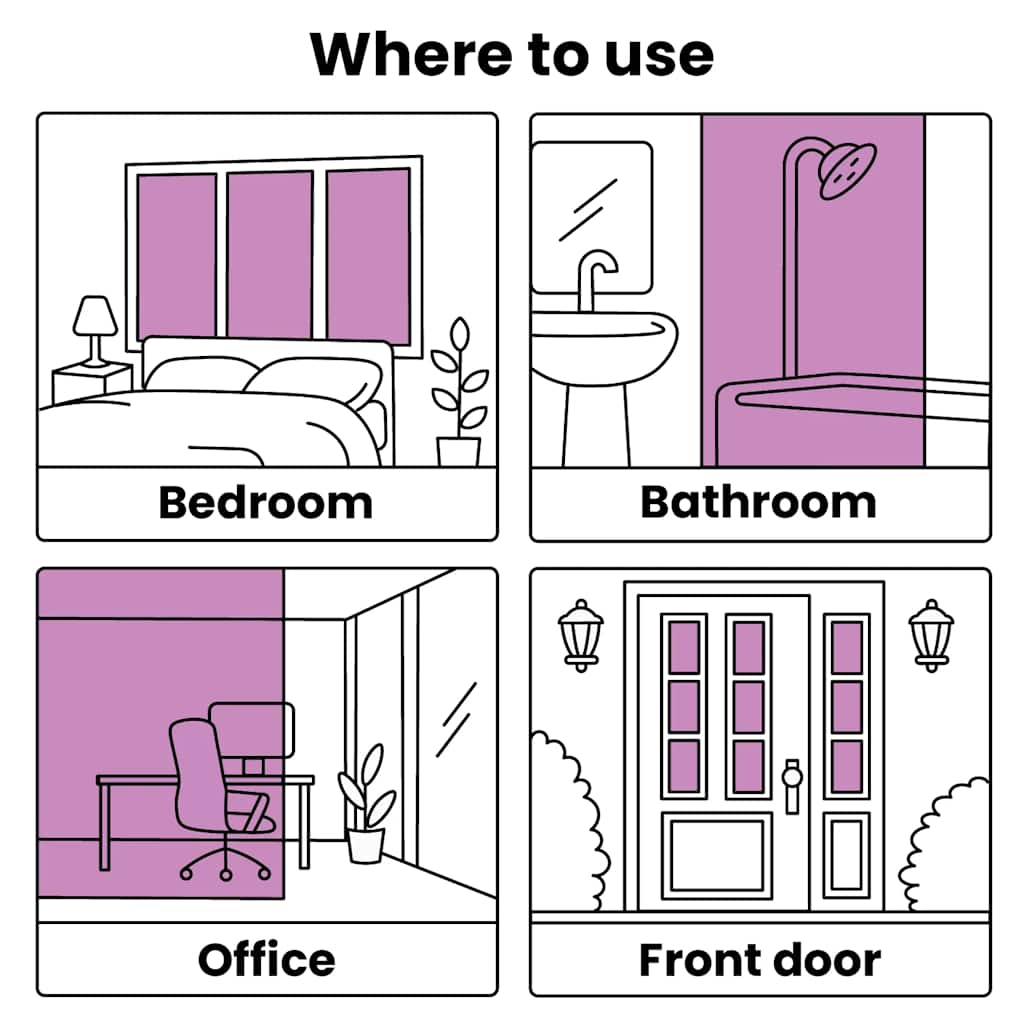 Fensterfolien Matt Grau PVC