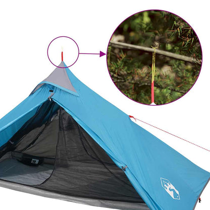 Tipi-Hängezelt 1 Person Blau Wasserdicht