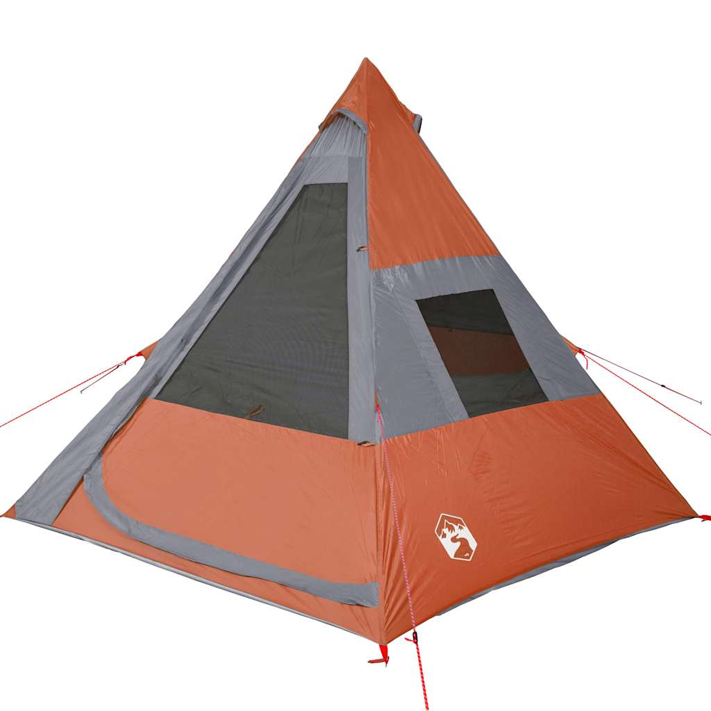 Tipi-Campingzelt 7 Personen Orange Wasserdicht