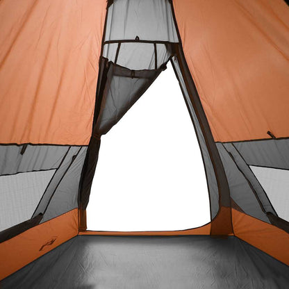 Tipi-Campingzelt 7 Personen Orange Wasserdicht