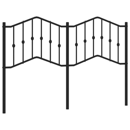 Ersatz-Kopfteil Metall Schwarz 140 cm