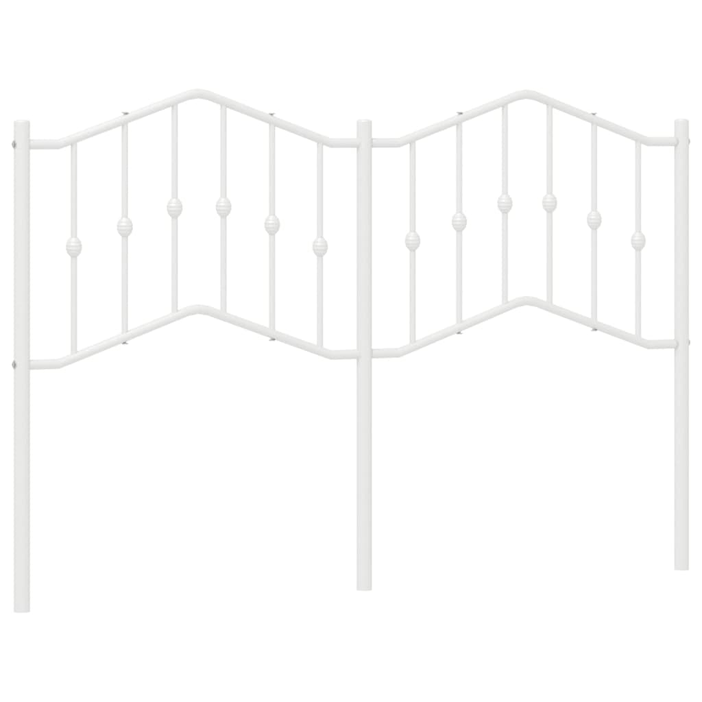 Ersatz-Kopfteil Metall Weiß 140 cm