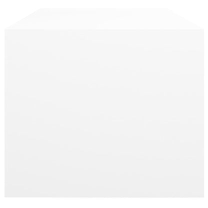 Couchtisch mit Glastüren Weiß 102x50x42 cm