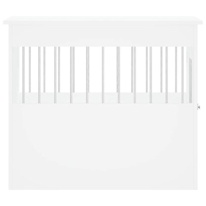 Hundekäfig im Möbelstil Weiß 55x80x68 cm Holzwerkstoff