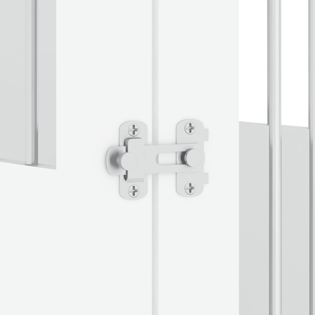 Hundekäfig im Möbelstil Weiß 55x80x68 cm Holzwerkstoff