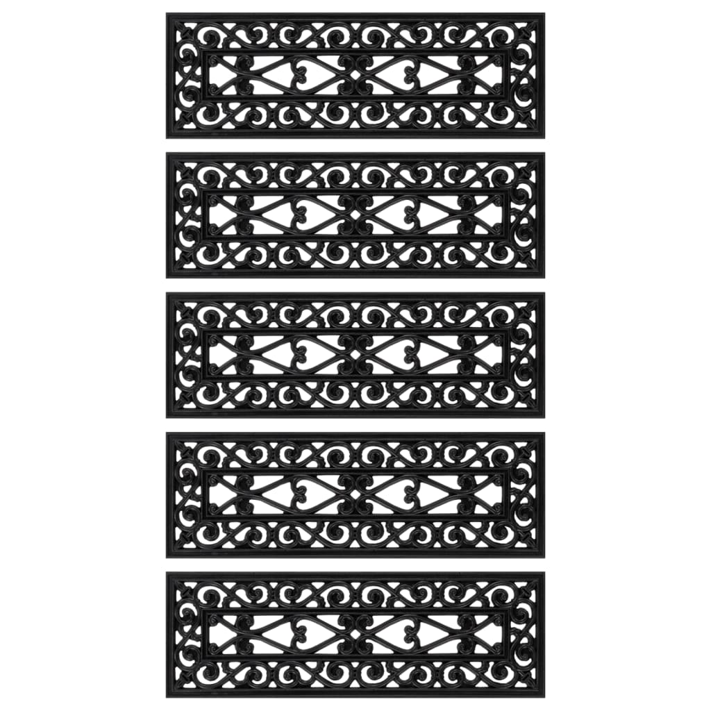 Stufenmatten 5 Stk. 25x75 cm Gummi