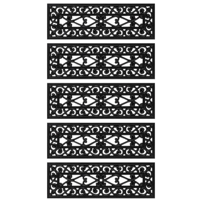 Stufenmatten 5 Stk. 25x75 cm Gummi