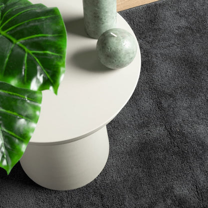 Teppich OVIEDO Kurzflor Anthrazit 120x120 cm