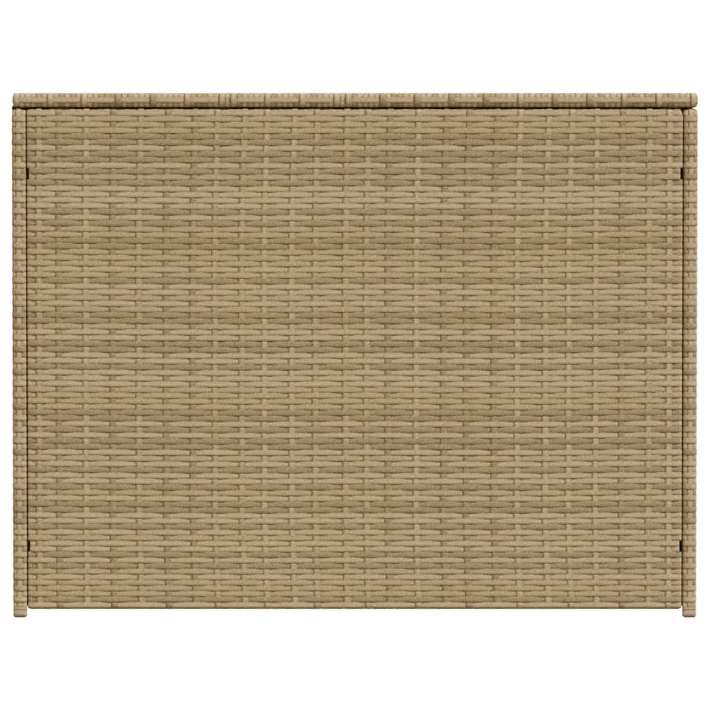 Gartentruhe Beige 984L Poly Rattan