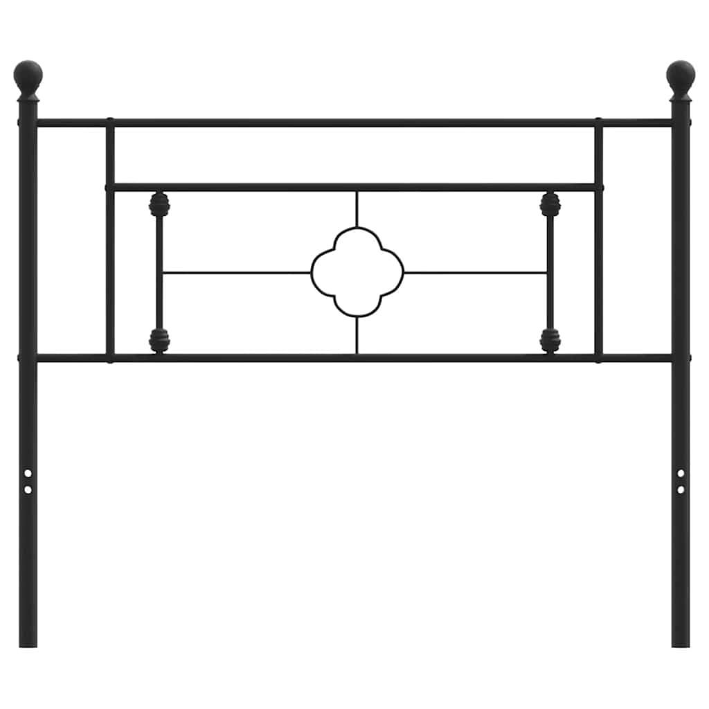 Ersatz-Kopfteil Metall Schwarz 107 cm