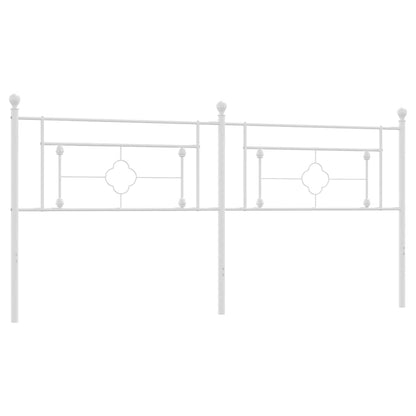 Ersatz-Kopfteil Metall Weiß 193 cm