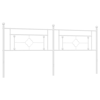 Ersatz-Kopfteil Metall Weiß 193 cm