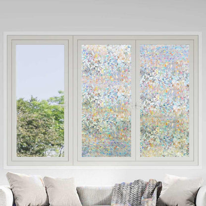 Fensterfolien 3 Stk. Matt 3D Regenbogen-Muster PVC