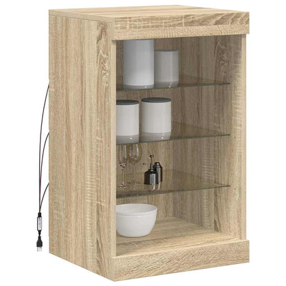 Sideboard mit LED-Leuchten Sonoma-Eiche 41x37x67 cm
