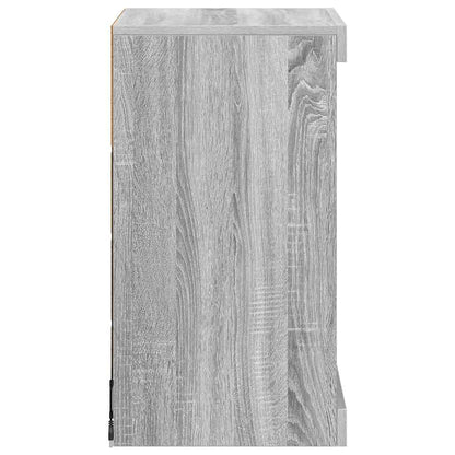 Sideboard mit LED-Leuchten Grau Sonoma 41x37x67 cm