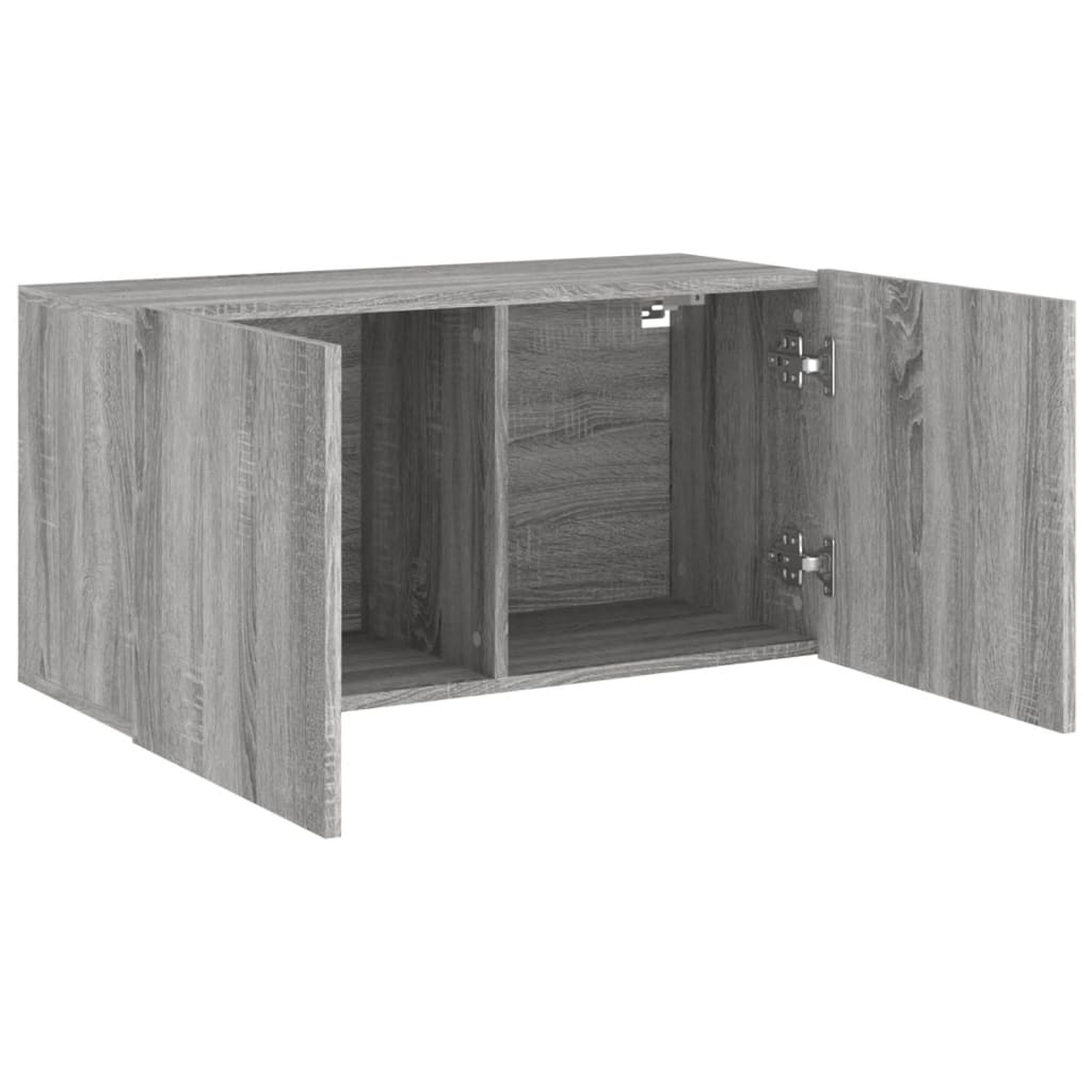 TV-Wandschrank Grau Sonoma 80x30x41 cm