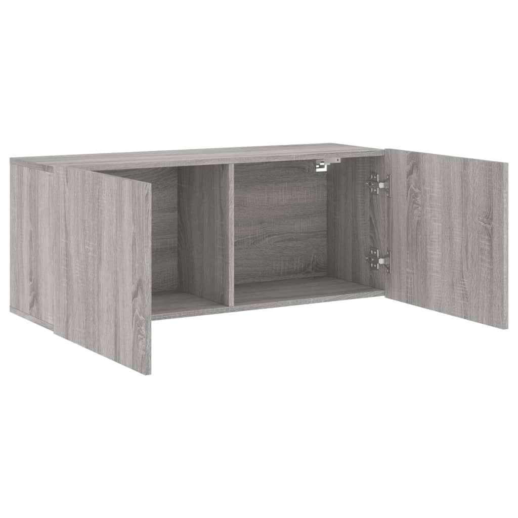 TV-Wandschrank Grau Sonoma 100x30x41 cm