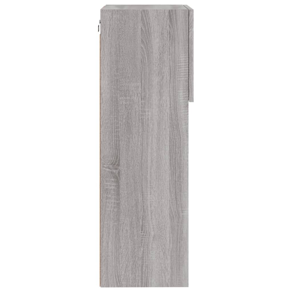 TV-Schränke mit LED-Leuchten 2 Stk. Grau Sonoma 40,5x30x90 cm