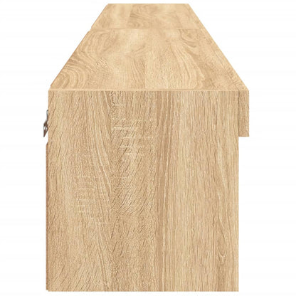 TV-Schränke mit LED-Leuchten 2 Stk. Sonoma-Eiche 80x30x30 cm