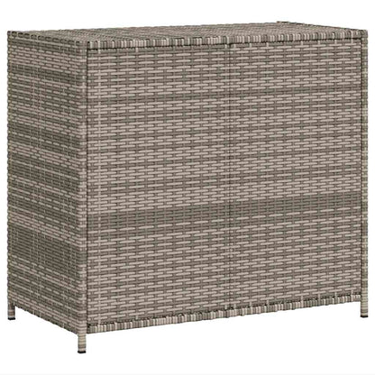Gartenschrank Grau 83x45x76 cm Poly Rattan