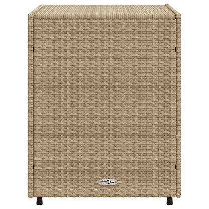 Gartenschrank Beige 55x59x69 cm Poly Rattan