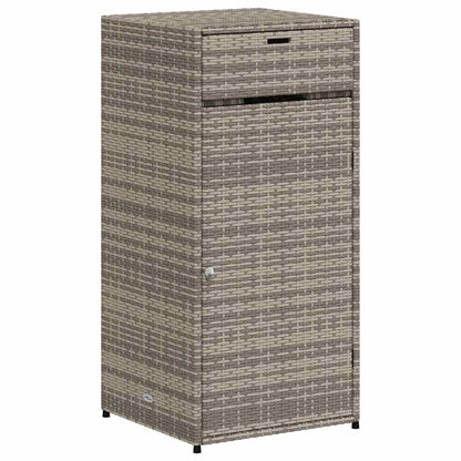 Gartenschrank Grau 55x55x111 cm Poly Rattan
