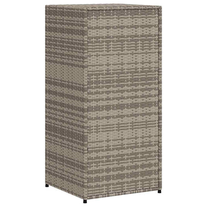Gartenschrank Grau 55x55x111 cm Poly Rattan