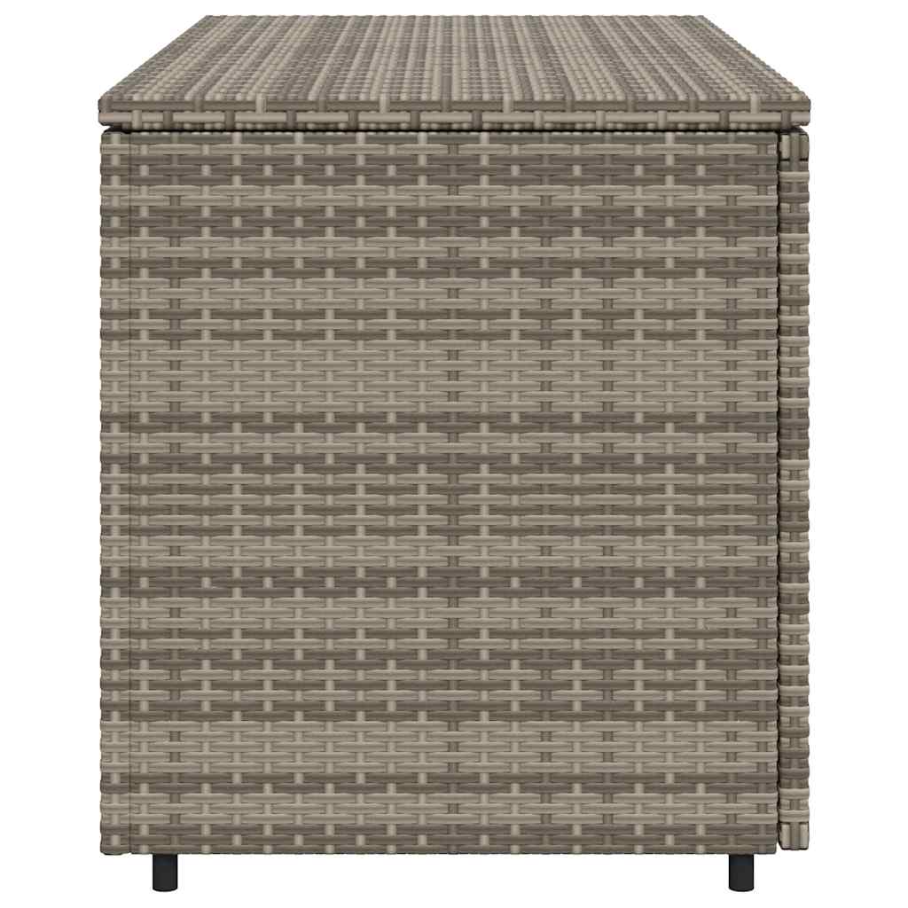 Gartenschrank Grau 110x55x60,5 cm Poly Rattan