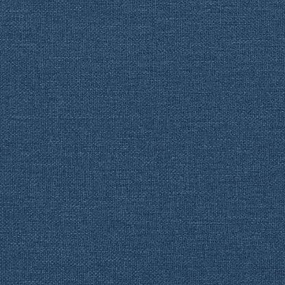 Bettgestell mit Kopfteil "Dover" Blau 80x200 cm Stoff