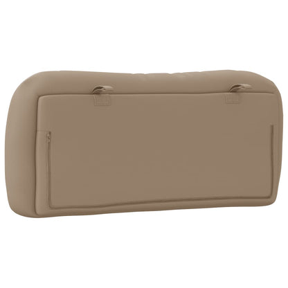 Kopfteil-Kissen "Hvar" Cappuccino-Braun 90 cm Kunstleder