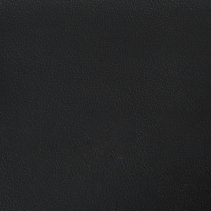 Kopfteil-Kissen "Hvar" Schwarz 100 cm Kunstleder