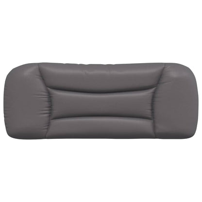 Kopfteil-Kissen "Hvar" Grau 100 cm Kunstleder