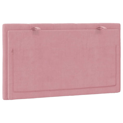 Kopfteil-Kissen "Hanko" Rosa 80 cm Samt