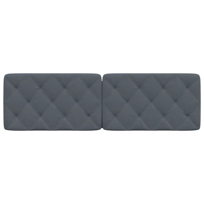 Kopfteil-Kissen Dunkelgrau 160 cm Samt