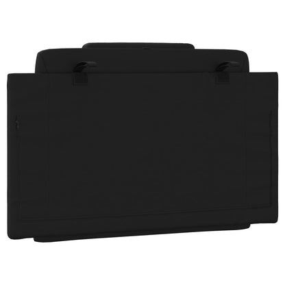 Kopfteil-Kissen "Viana" Schwarz 80 cm Kunstleder