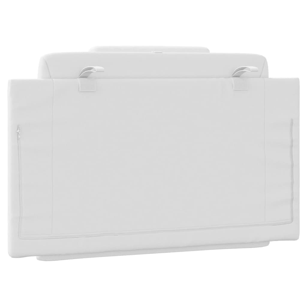 Kopfteil-Kissen "Viana" Weiß 80 cm Kunstleder